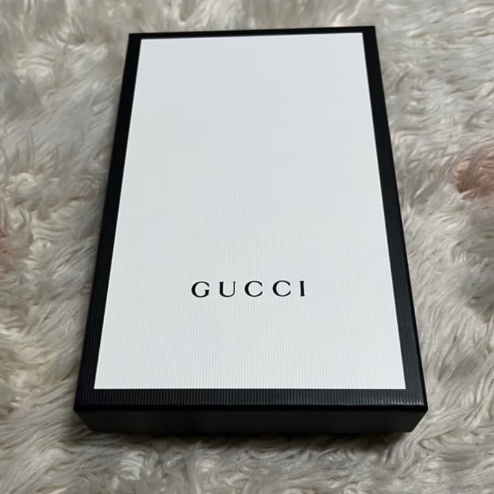 Authentic Gucci Plutone Black Soft Calf Leather Logo Three Quarter Zip W… - Picture 12 of 12